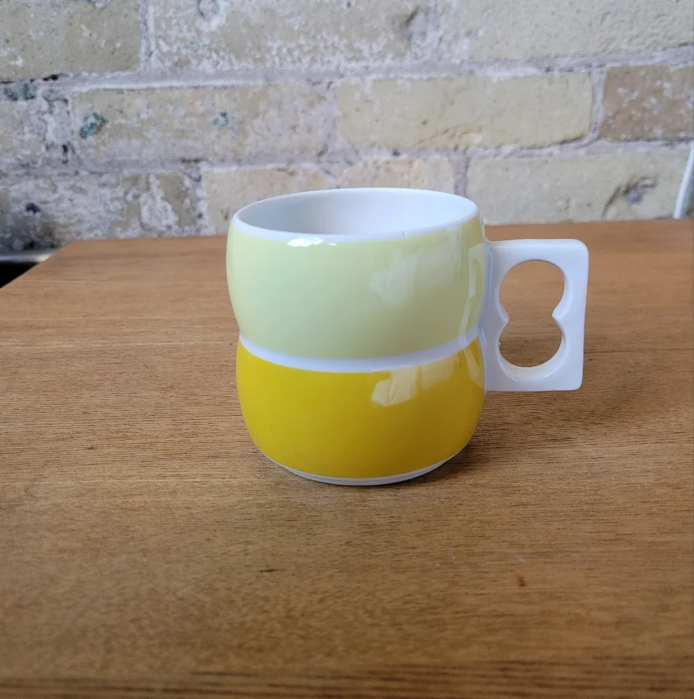 Vintage Block Chromatics Gold Brown 10102 Ceramic Mug Made in Germany - Picture 2 of 6